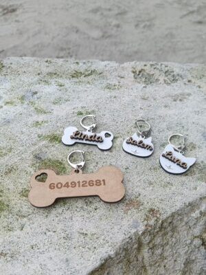 Adorno collar madera personalizable adorno collar madera animal