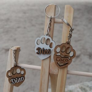 Llaveros nombre mascota