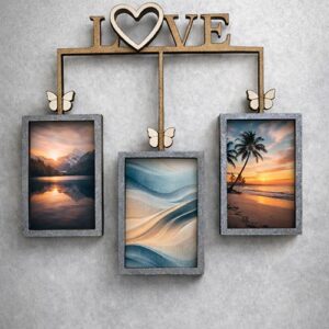 imán de nevera love con fotos