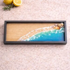 Bandeja con marina decorativa