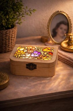caja joyero luz