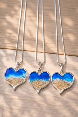 colgante “amar abierto” – corazón de mar